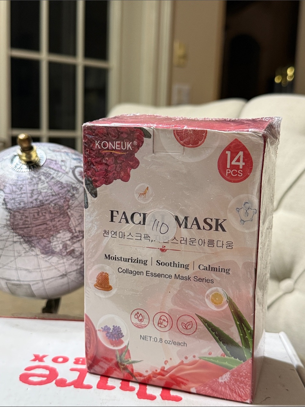 KONEUK 14 Pack Hydrating Collagen Essence Facial Sheet Masks